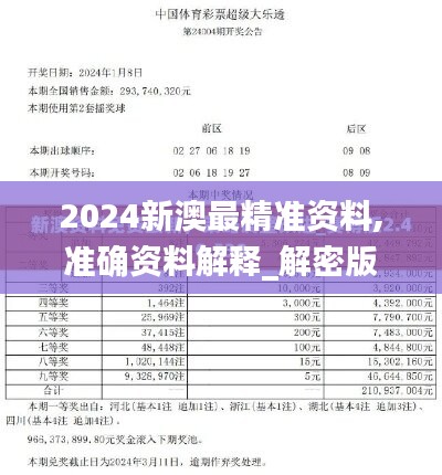 2024新澳精准资料